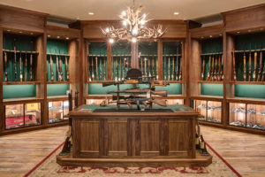 Gun section at a Cabela’s retail store building architecture by SGA Design Group.