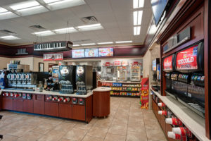 Interior of a Casey’s General convenience store building architecture by SGA Design Group.