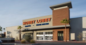 Hobby Lobby retail store building exterior designed by SGA.