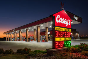 Exterior of Casey’s General convenience store architecture by SGA Design Group