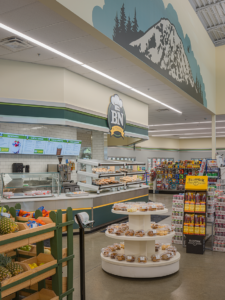 Bakery of a Muckleshoot Market convenience store designed by SGA Design Group