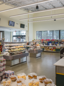 Interior of Muckleshoot Market convenience store building architecture by SGA Design Group.