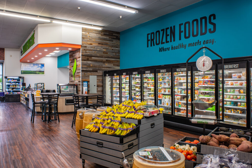 Akins Natural Foods is a grocery store building designed by SGA Design Group